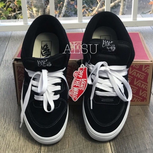 NWT VANS HALF CAB Black Men’s sneakers AUTHENTIC - Picture 3 of 8